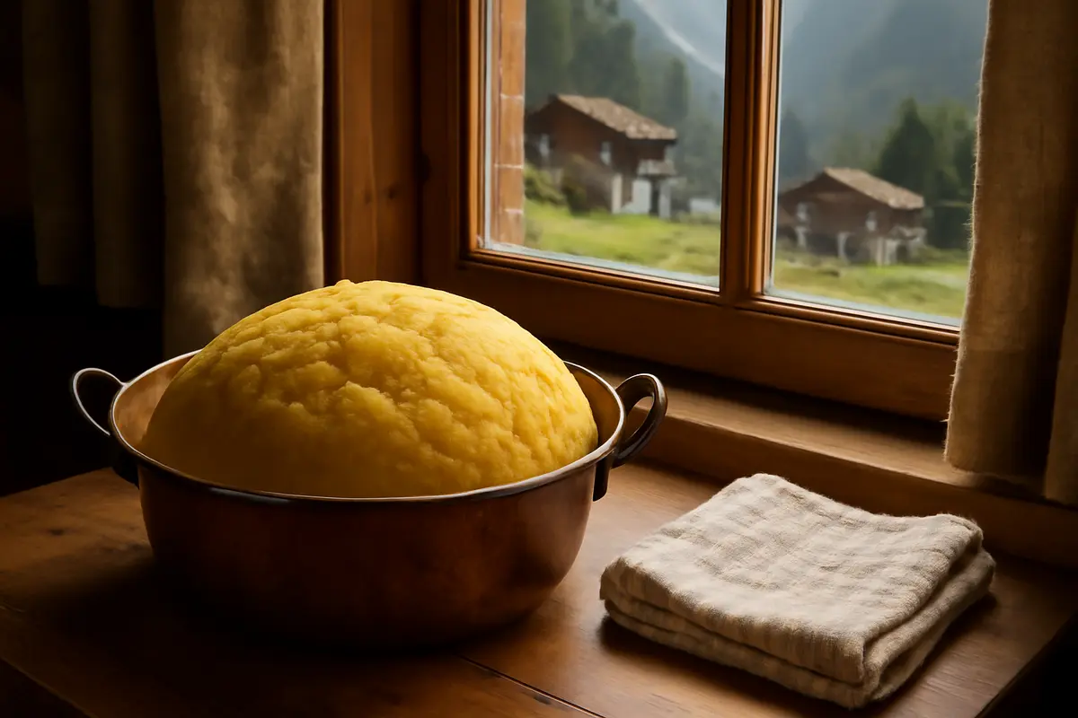Cos’è il segreto della polenta perfetta delle osterie di montagna? Il riposo che la trasforma