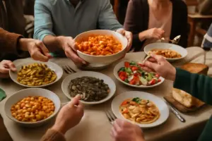 Quando si condividono i piatti nelle grandi tavolate? Il valore della condivisione secondo la cucina di tradizione