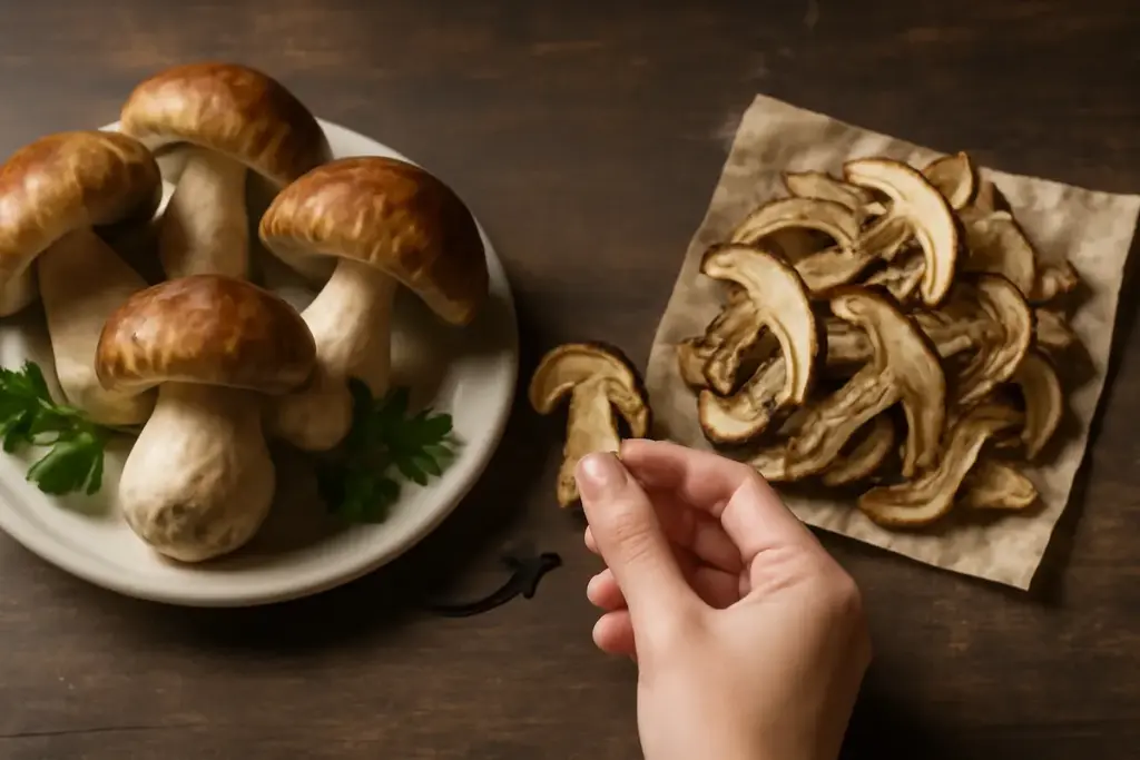 Funghi porcini locali freschi o secchi: come riconoscere la qualità e scegliere sempre il meglio