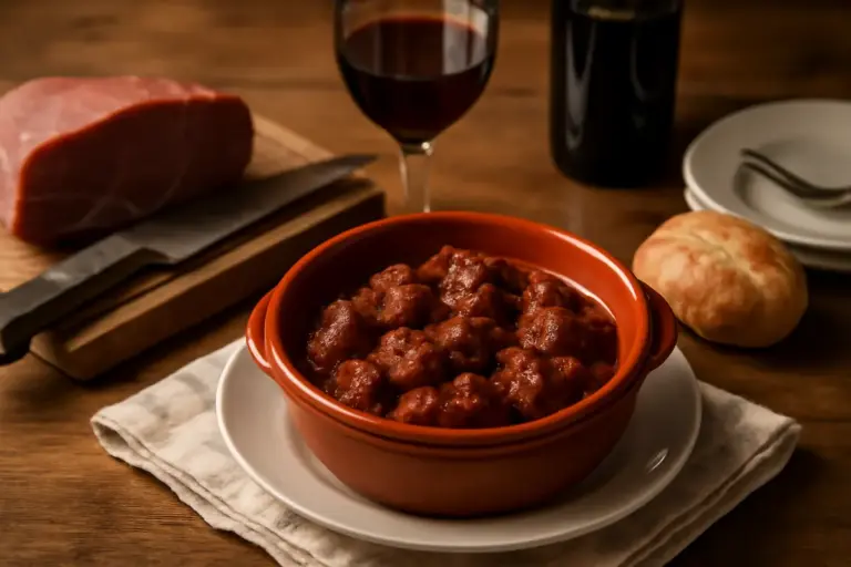 Lo spezzatino al vino rosso come nelle osterie umbre: la qualità della carne fa la differenza al palato