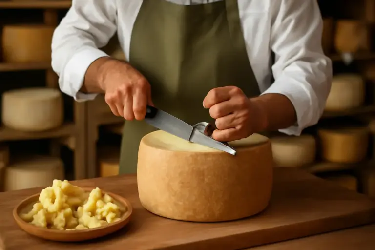 La cerimonia del taglio del formaggio: piccoli riti che fanno la differenza nel servire i prodotti tipici