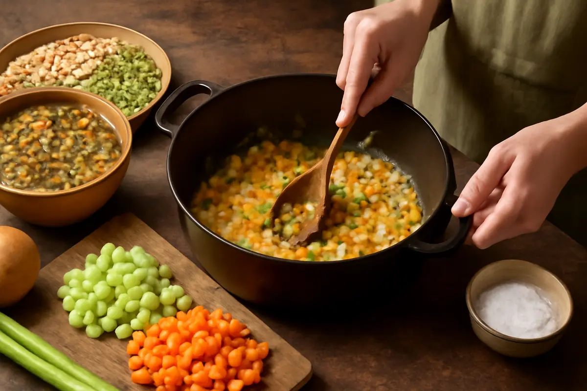 Come ottenere una zuppa di legumi ricca di sapore? La scelta del soffritto secondo tradizione
